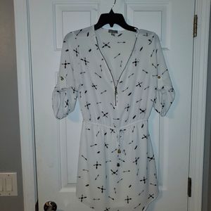 Small White Arrow Dress